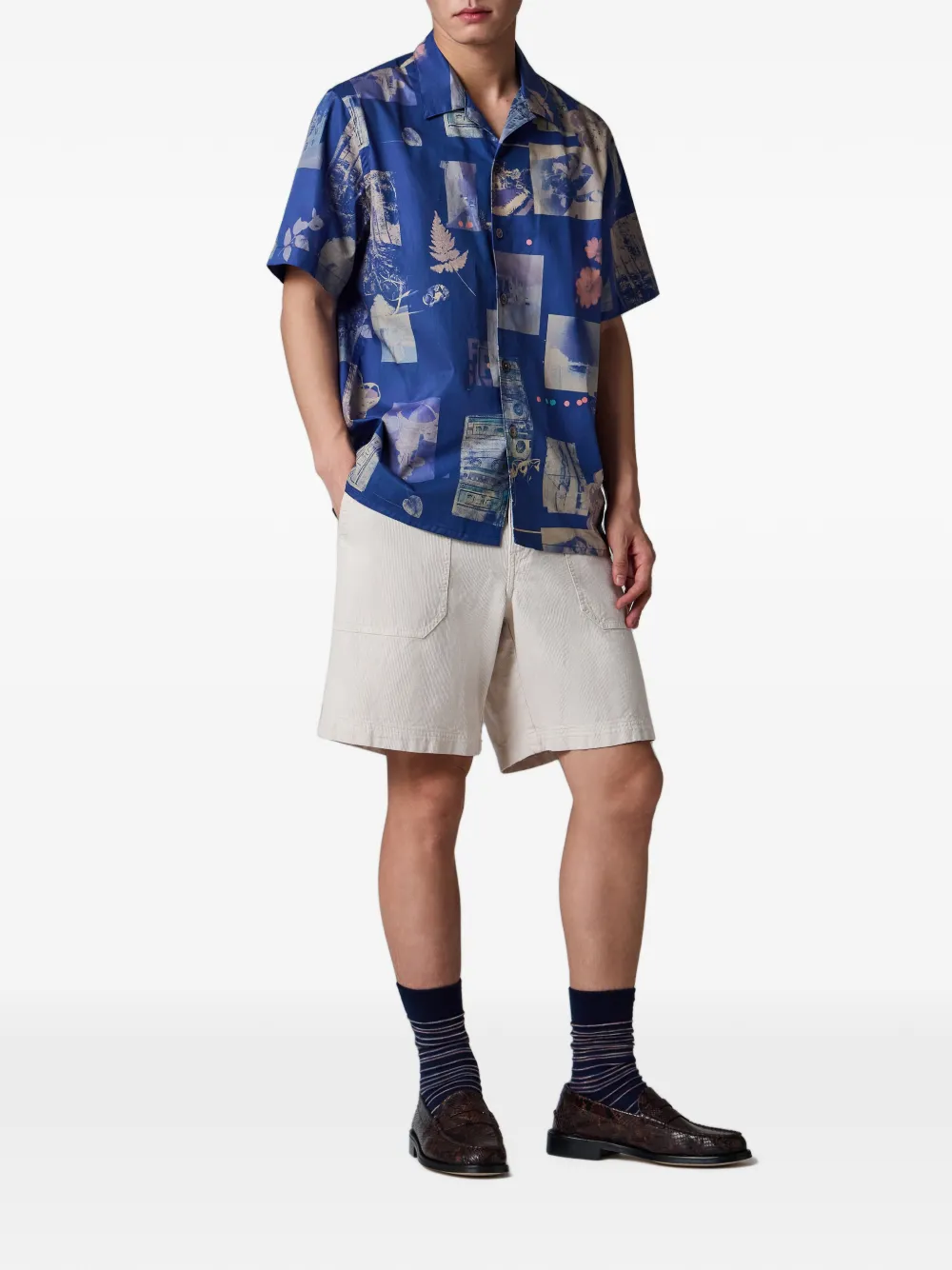PS Paul Smith Overhemd met print Blauw