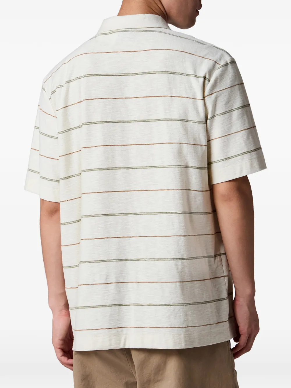 PS Paul Smith Gestreept katoenen poloshirt Beige