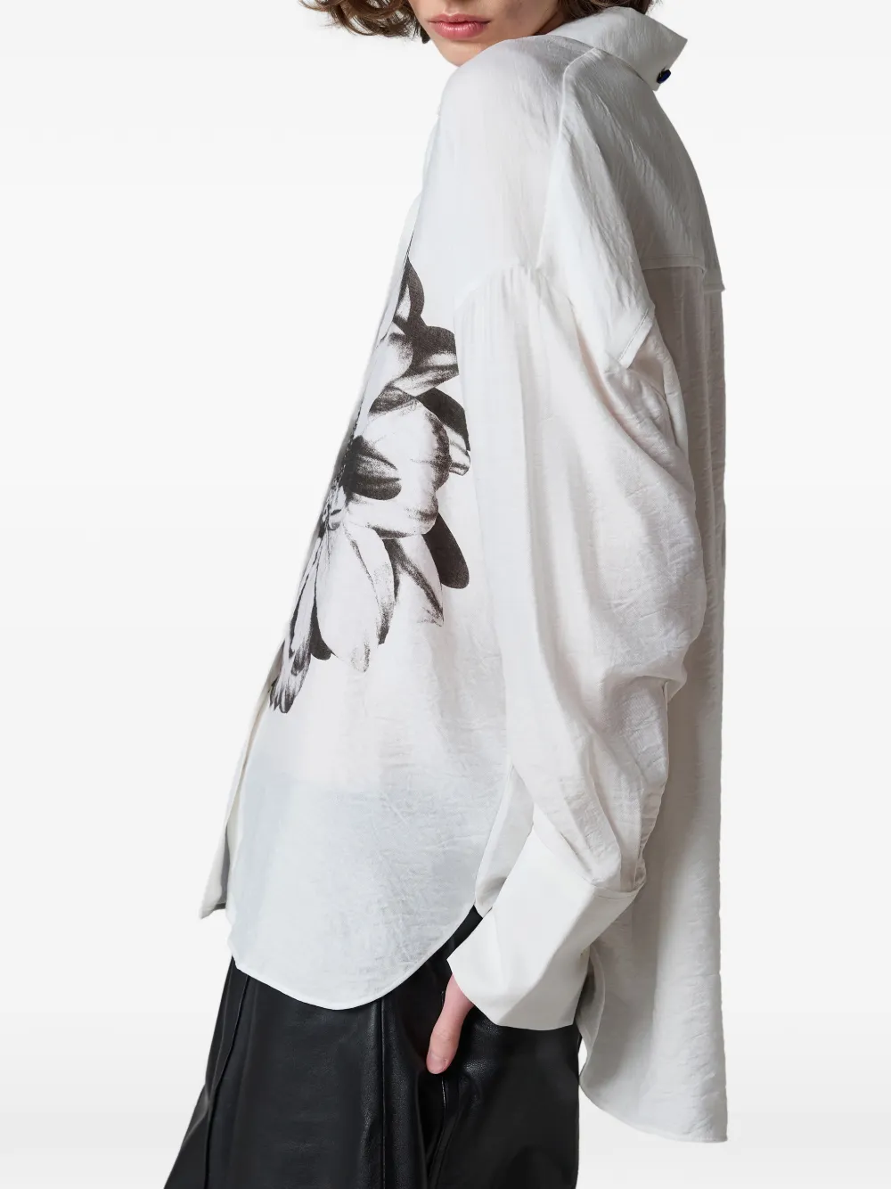 Paul Smith Daisy blouse met print Wit