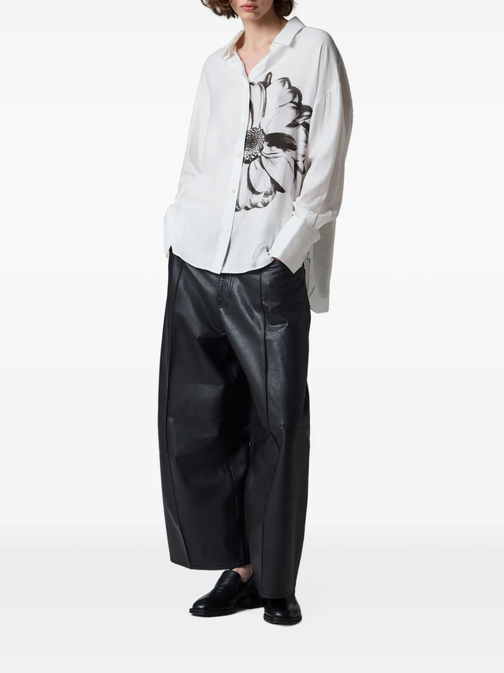 Paul Smith Daisy blouse met print Wit