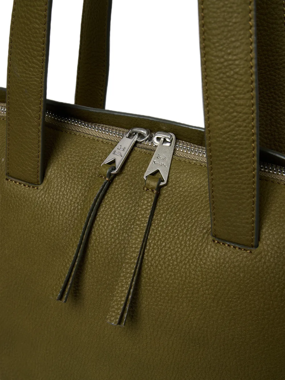 Paul Smith Kaki leren shopper Groen