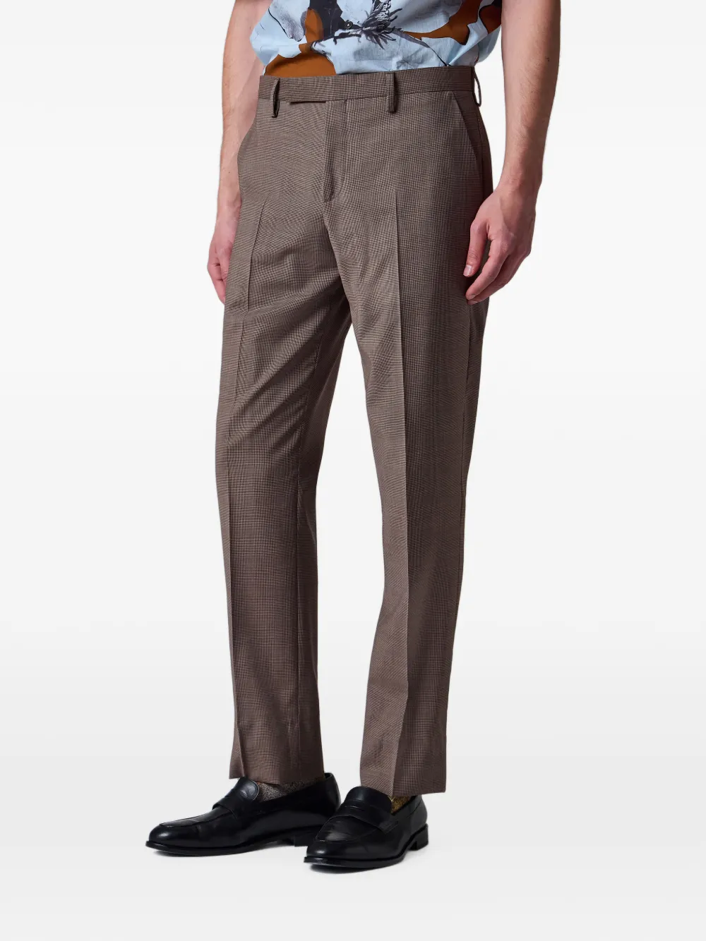 Paul Smith Geruite pantalon Bruin