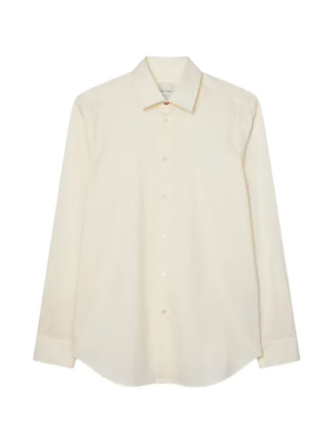 Paul Smith camisa de seda y algodón con motivo de rayas