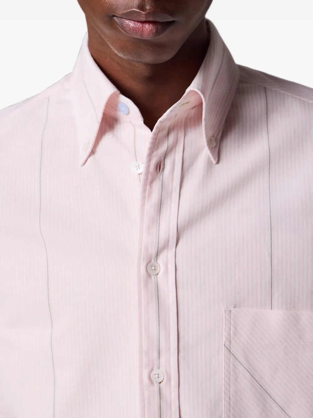 Paul Smith Regular-fit katoenen overhemd met roze streep