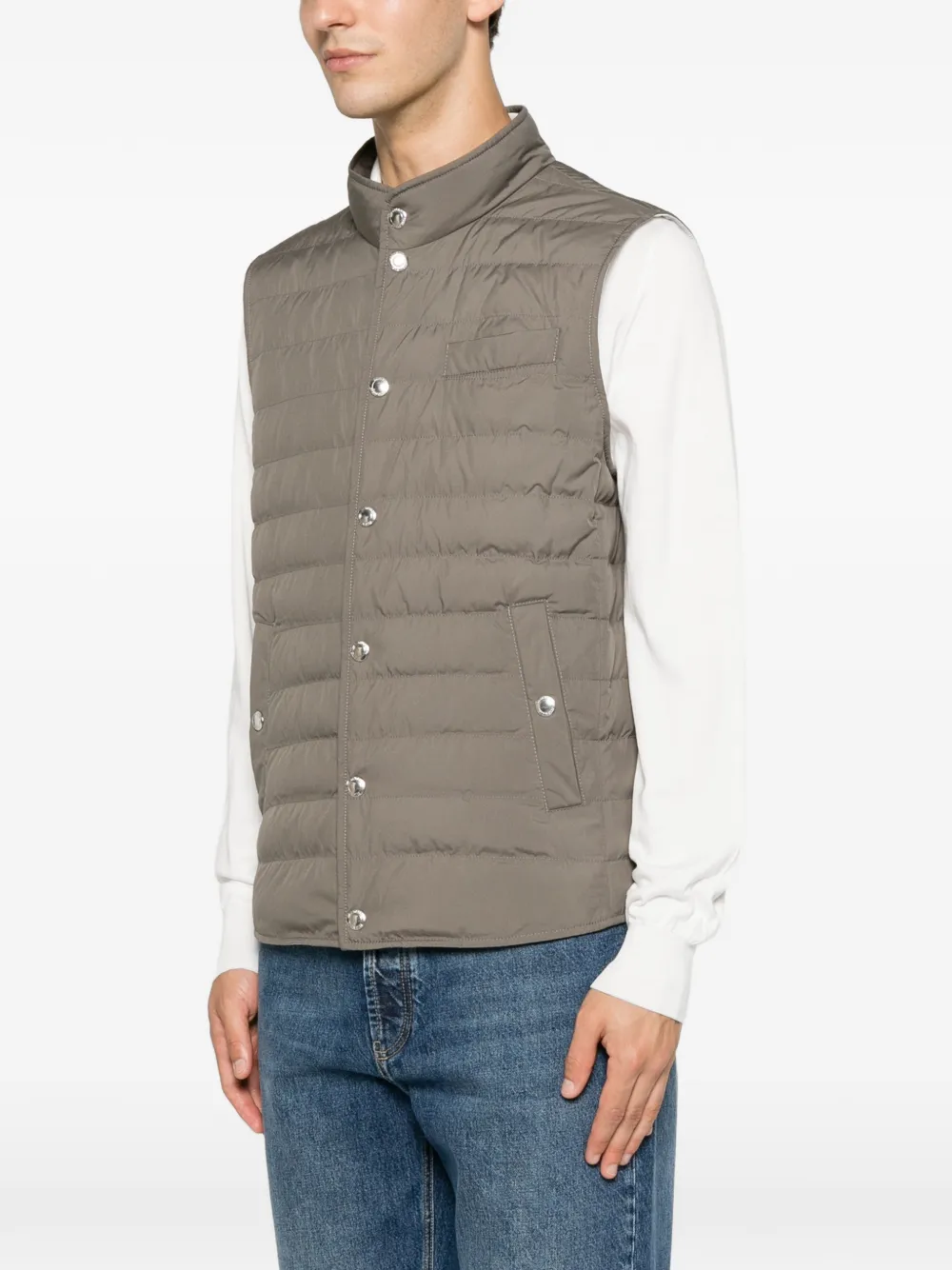 Brunello Cucinelli Bodywarmer Grijs