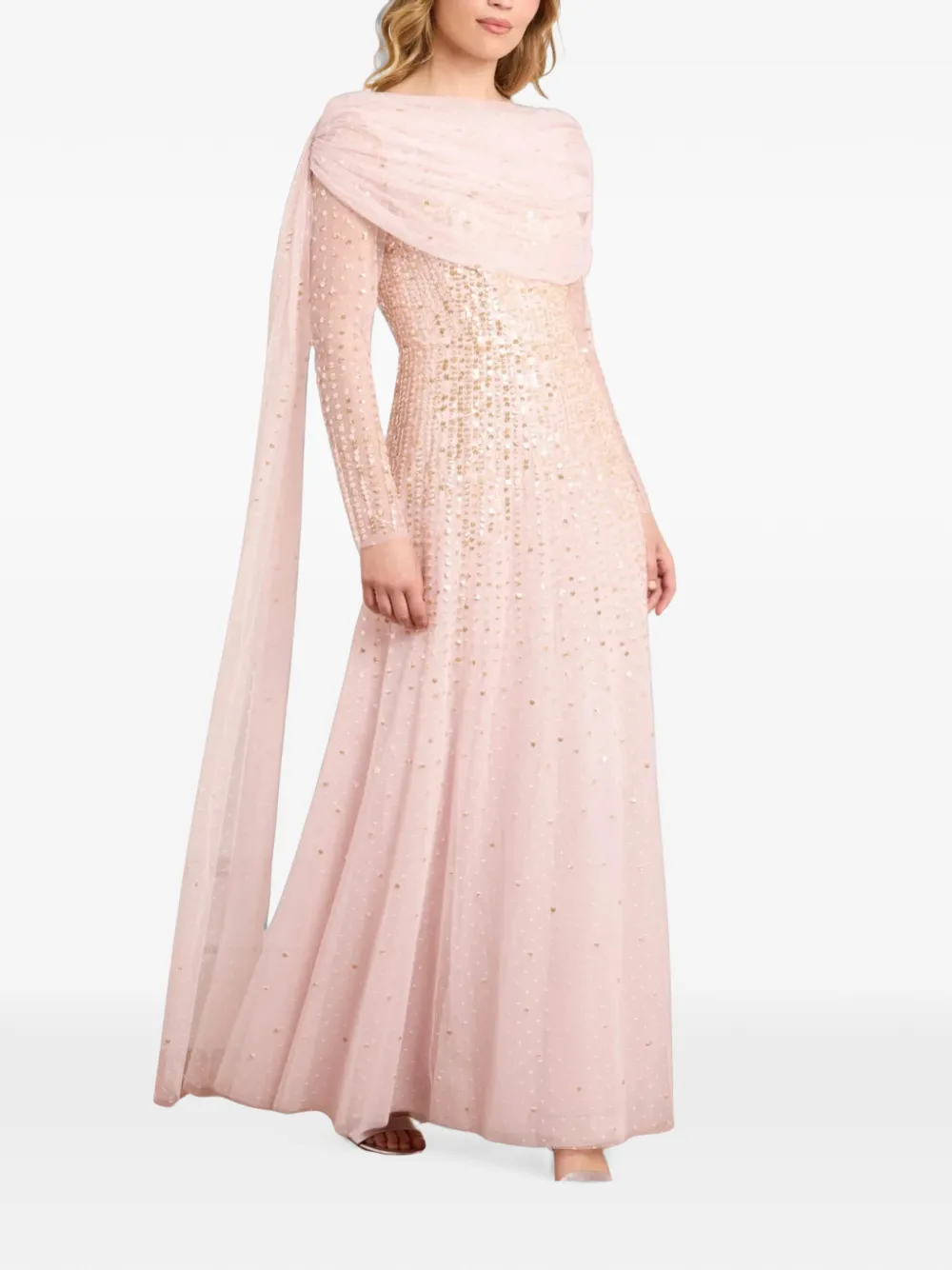 Needle & Thread Moonlight sequin-embellished gown - Rosa