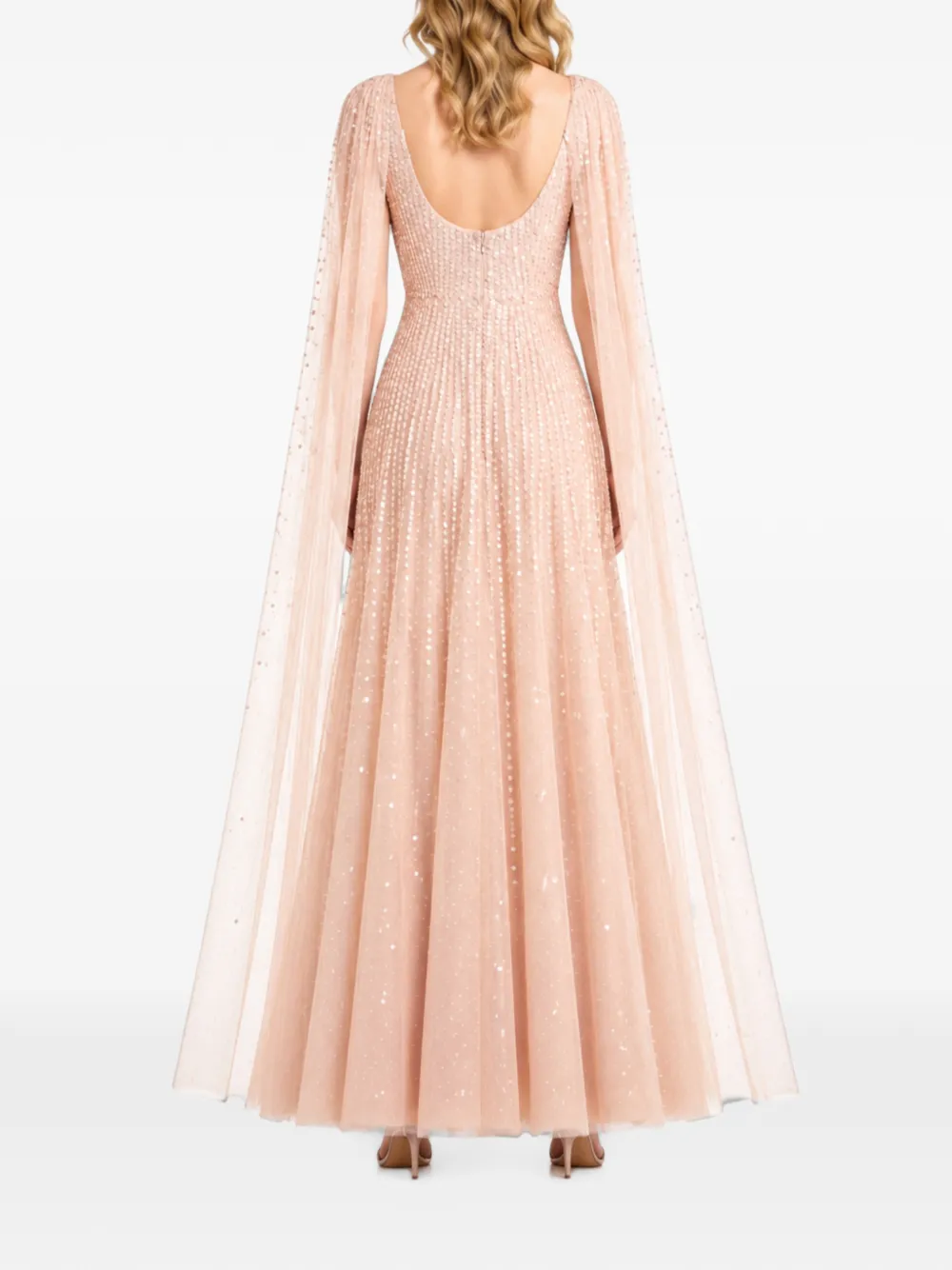 Needle & Thread Moonlight sequin-embellished maxi gown Roze