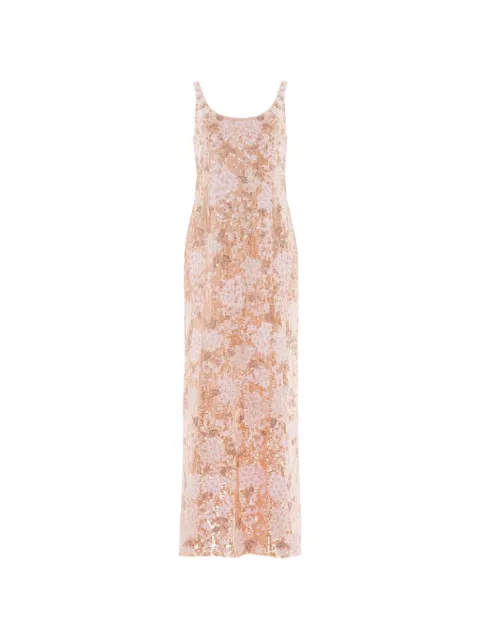 Needle & Thread Wisteria Shimmer sequin-embellished floral-print gown