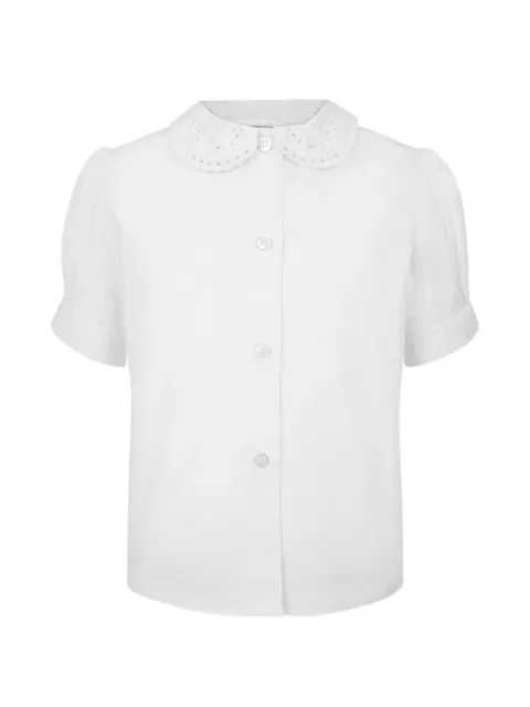 Zeco Schoolwear kids Lace Collar short-sleeve blouse
