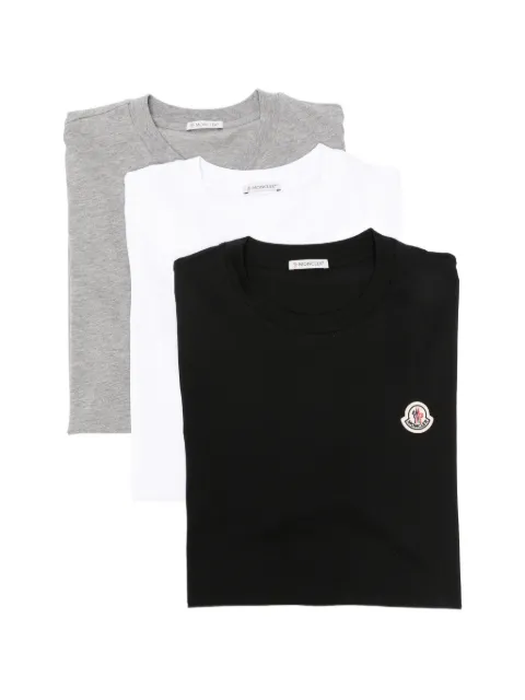 Moncler logo-patch T-shirt (set of three)