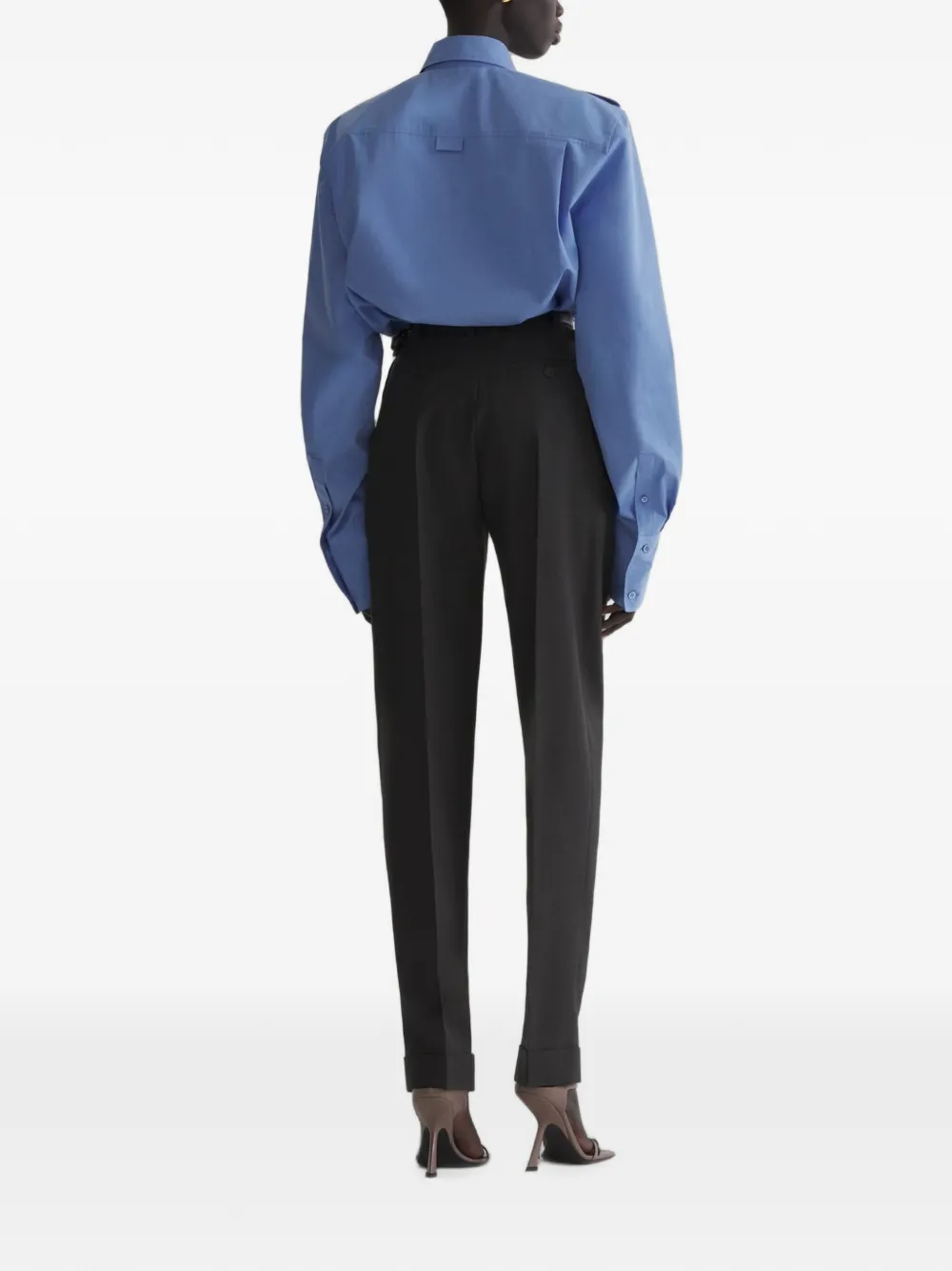 Mugler Carrot broek Grijs