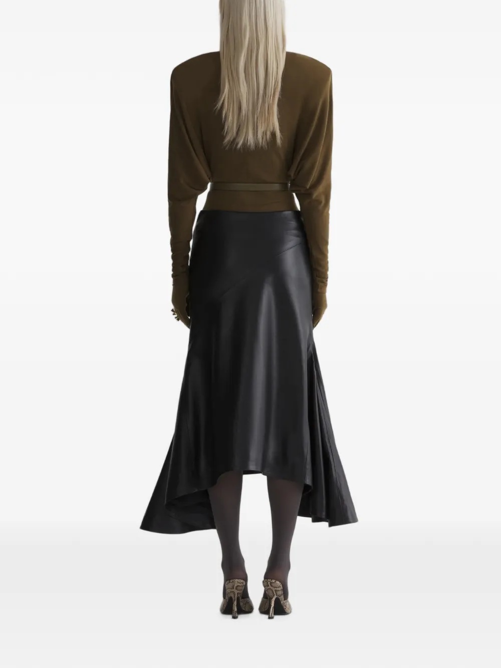 Mugler Body met vleermuismouwen Zwart