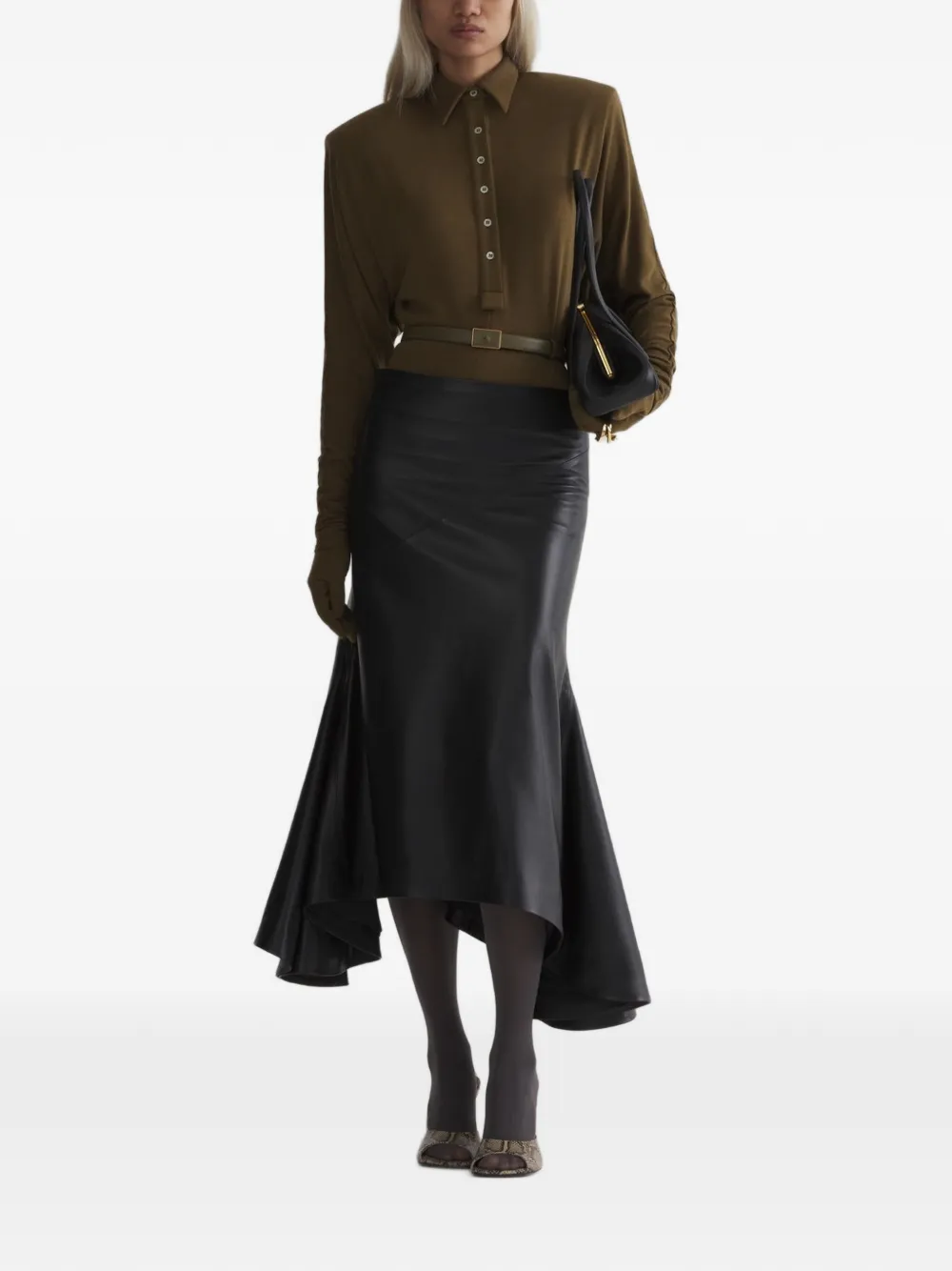 Mugler Body met vleermuismouwen Zwart