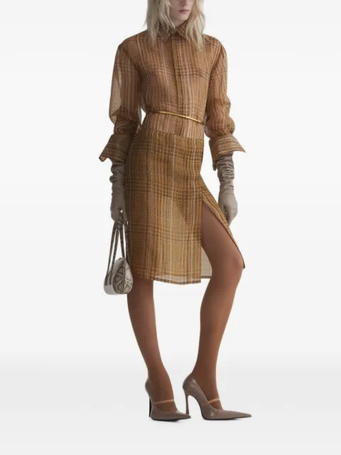 Mugler boxy masculine shirt