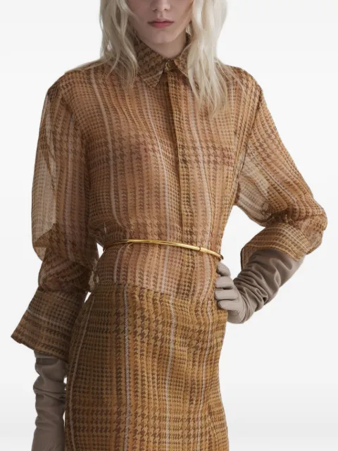 Mugler sheer organza shirt