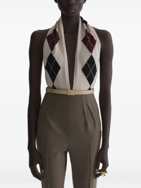 Mugler cashmere argile bodysuit