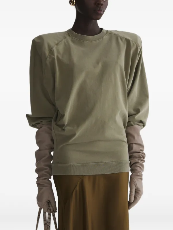 Mugler Bat Long Sleeve T-shirt in Neutrals