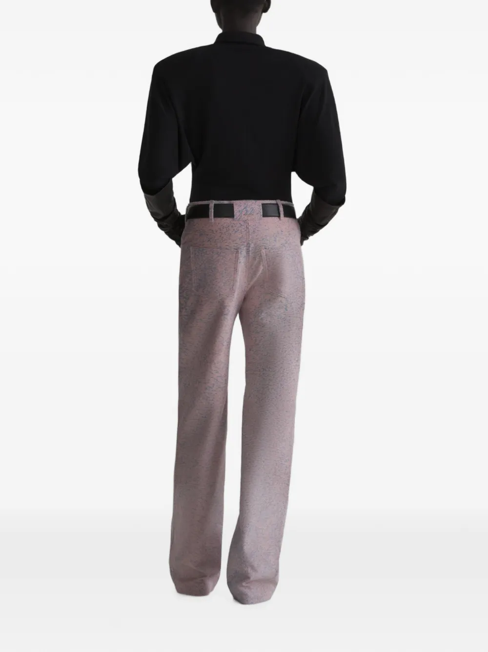 Mugler Body met vleemuismouwen Roze