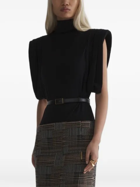 Mugler jersey frame top