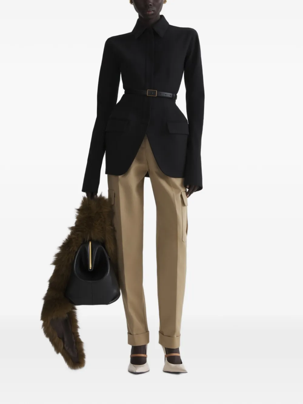 Mugler Shirtjack Beige