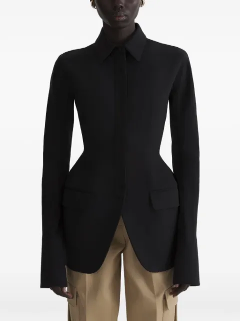 Mugler black shirt jacket