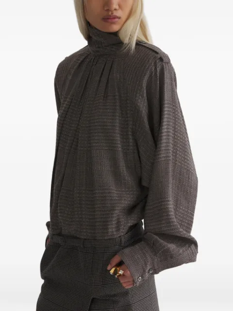 Mugler midi hybrid shirt dress