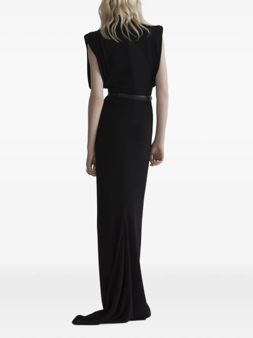 Mugler Mouwloze avondjurk Zwart