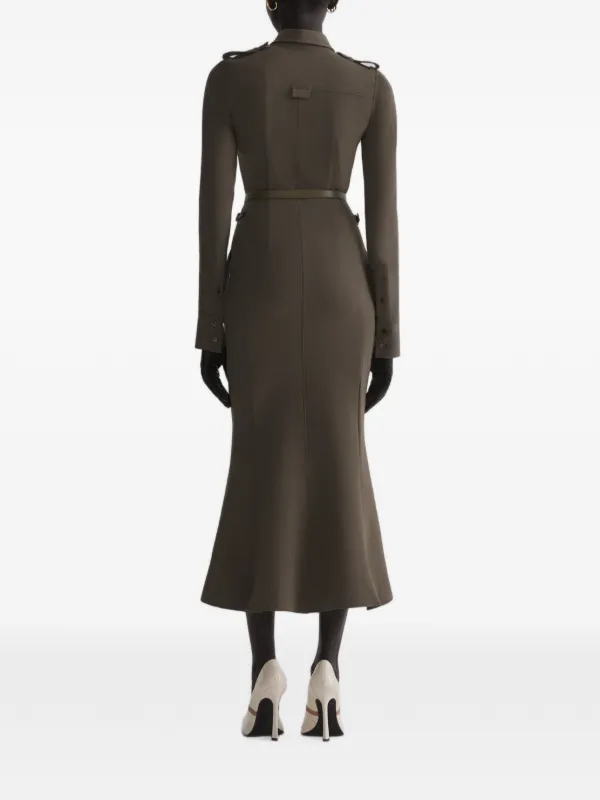 mugler green dress MUGLER, Military Shirt Dress, Kaki, Women dry clean