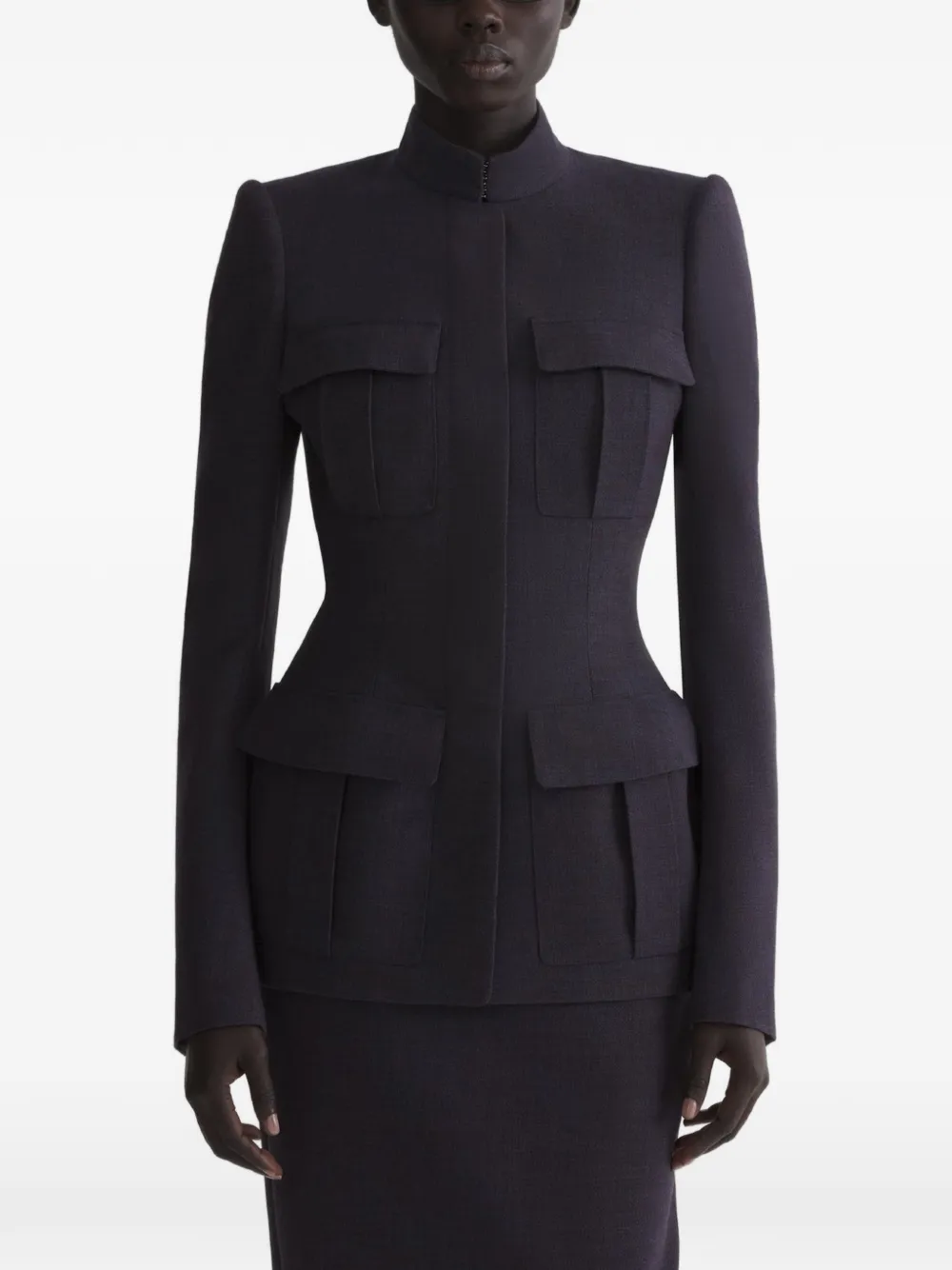 Mugler Giacca con tasche - Viola