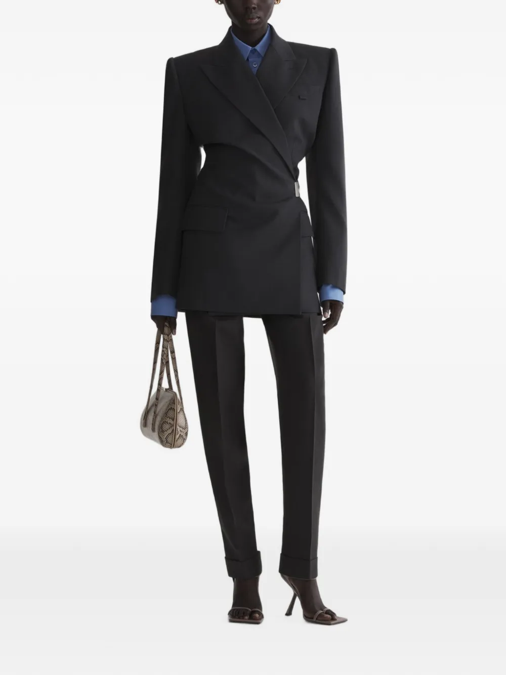 Mugler twisted double breasted jacket