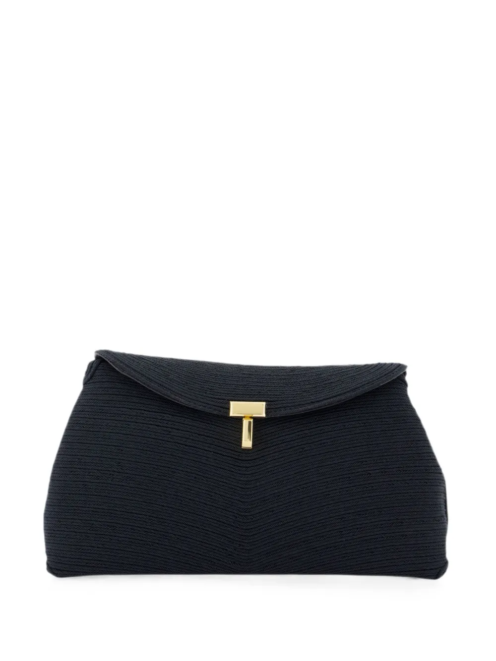 TOTEME T-Lock clutch bag - Nero