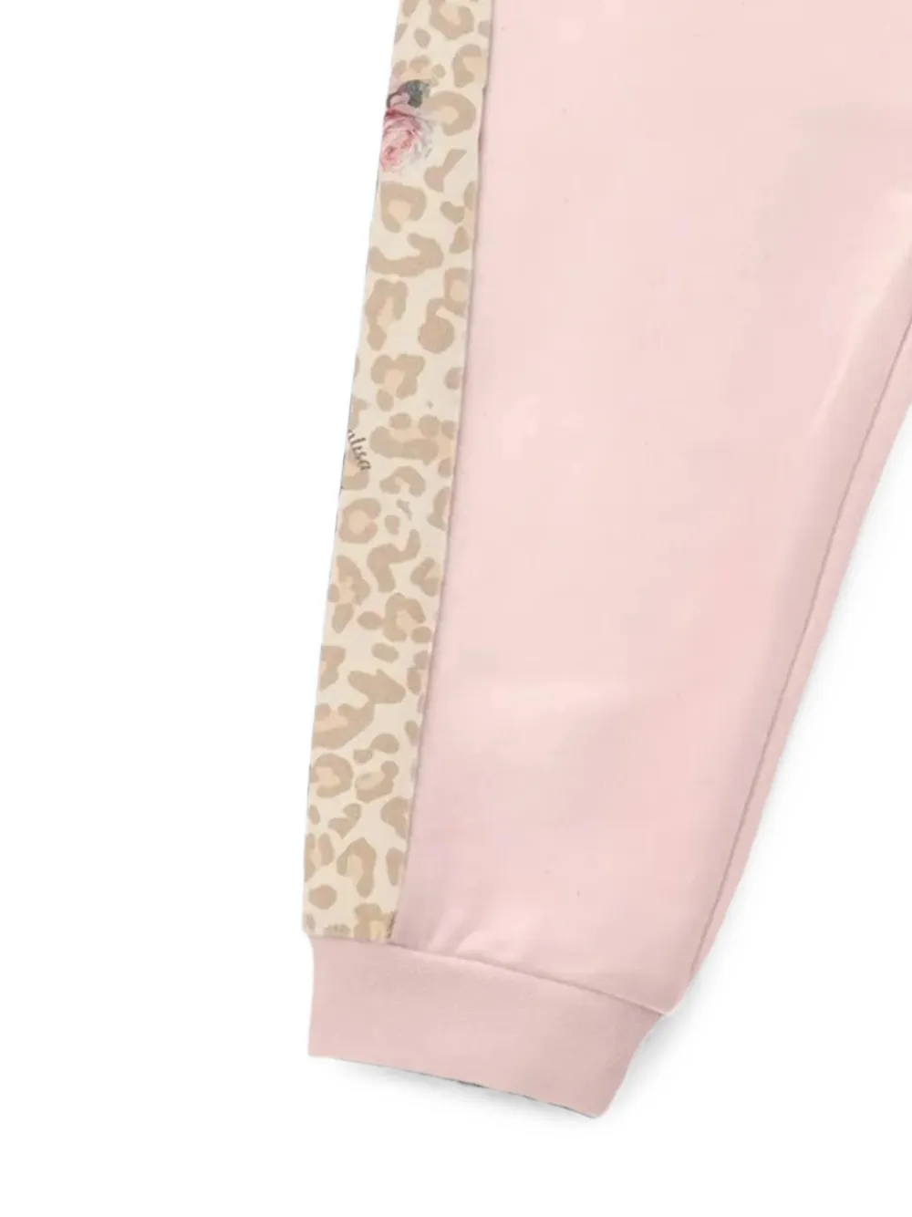 Monnalisa Leopard Club trainingspak met grafische print Roze