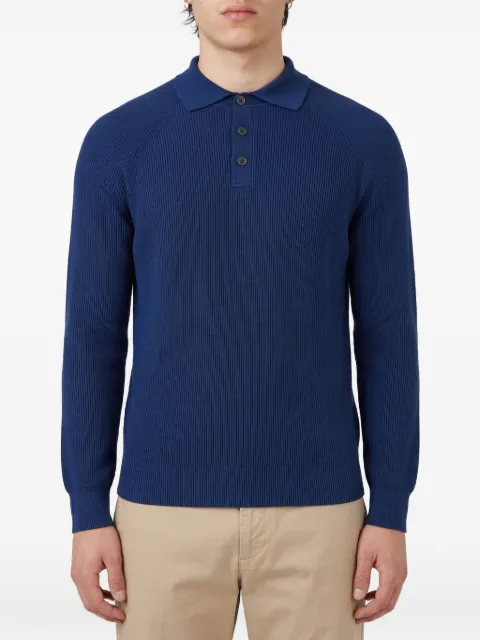 Brunello Cucinelli ribbed knit polo shirt