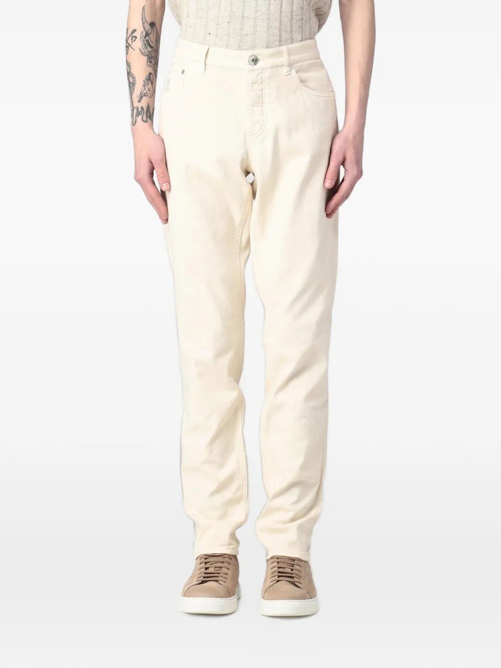  Brunello Cucinelli Slim-fit Jeans - Neutro 