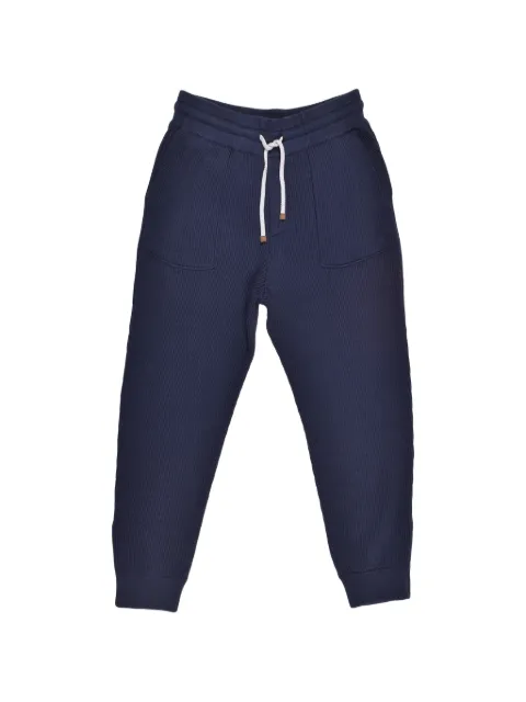 Brunello Cucinelli ribbed cotton track pants