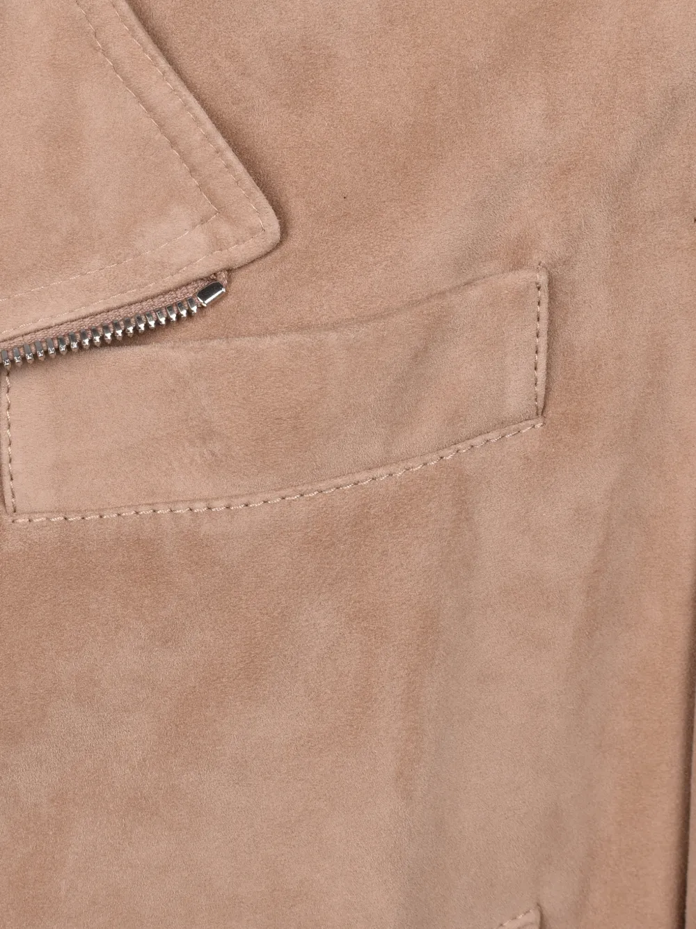  Brunello Cucinelli Suede Biker Suede Jacket - Neutro 