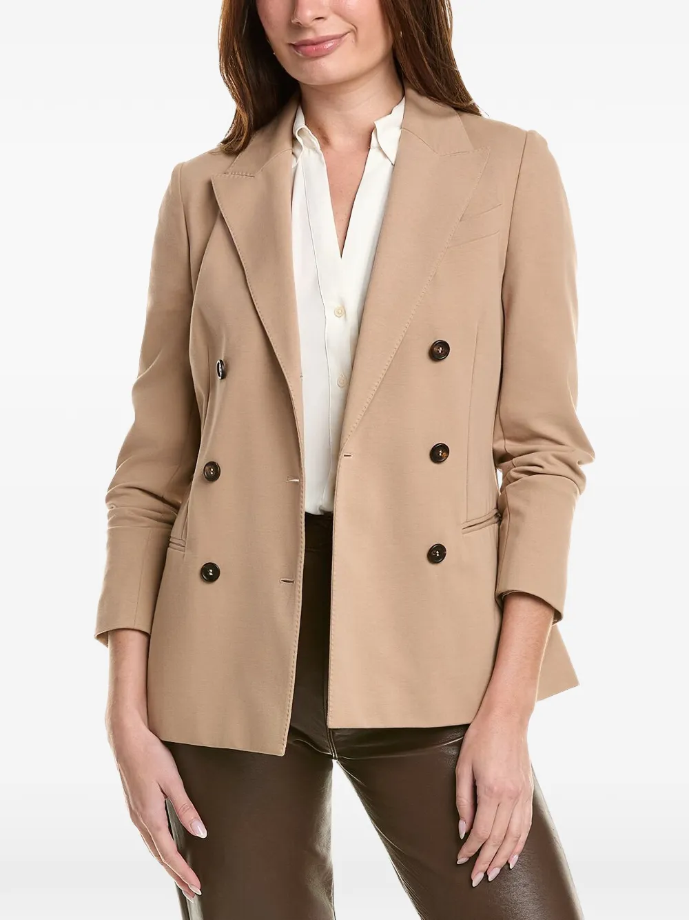 Brunello Cucinelli double-breasted blazer - Nude