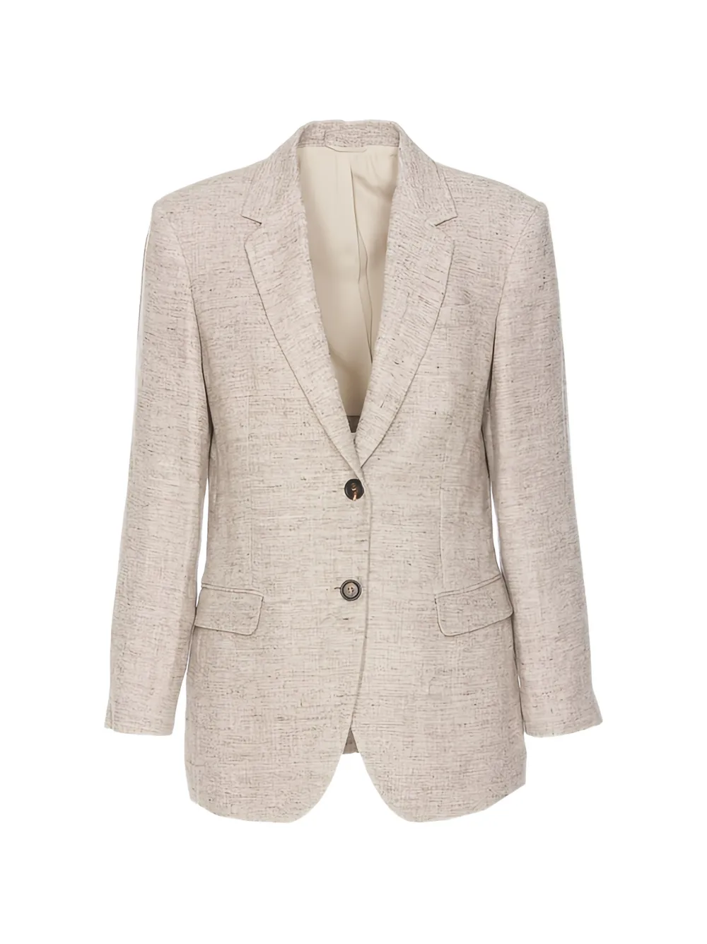 Brunello Cucinelli tailored single-breasted blazer - Neutrals