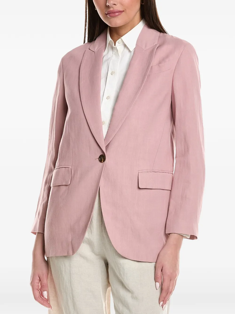 Brunello Cucinelli single-breasted blazer - Rosa