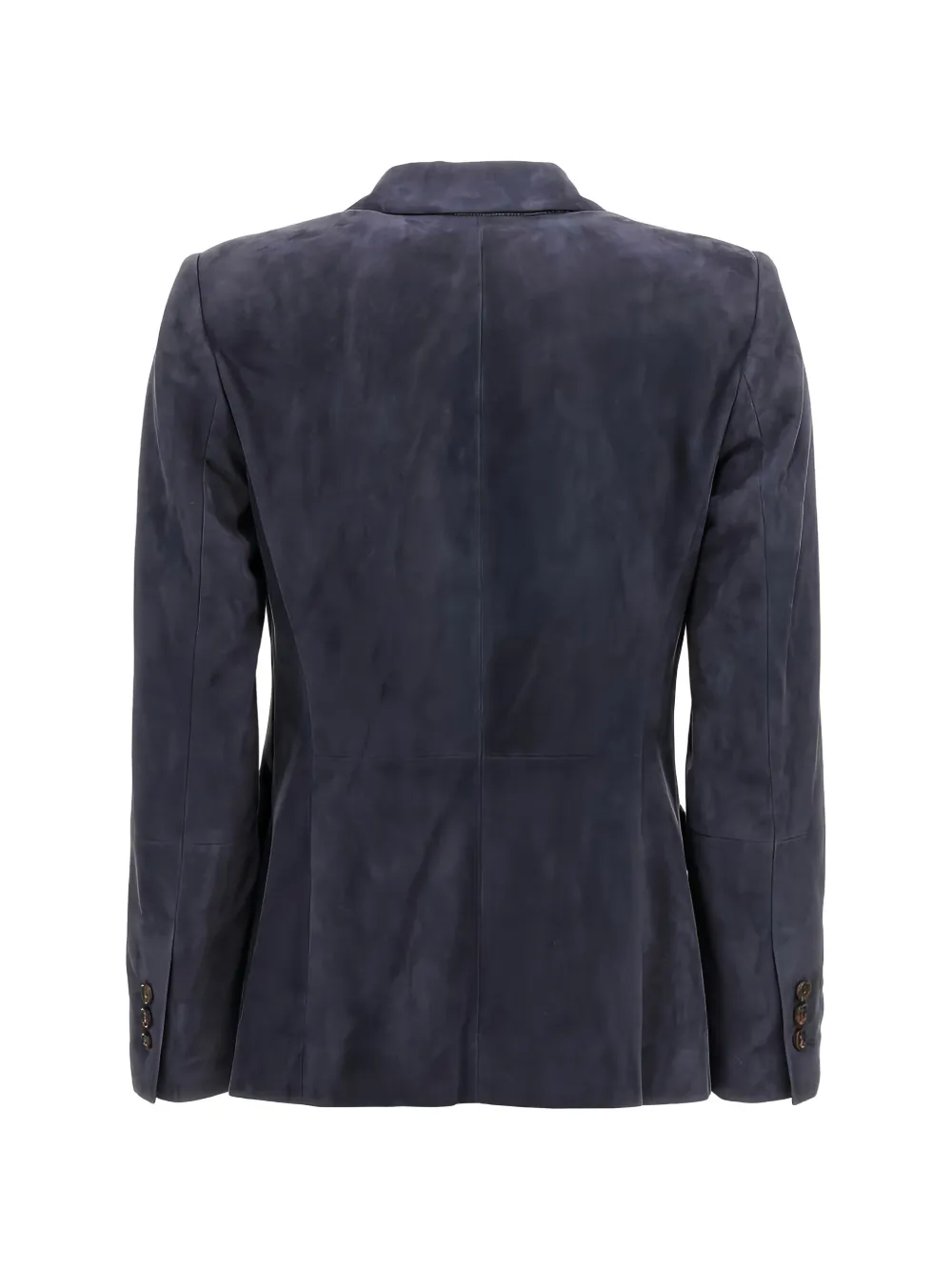  Brunello Cucinelli Suede Single-breasted Blazer - Azul 