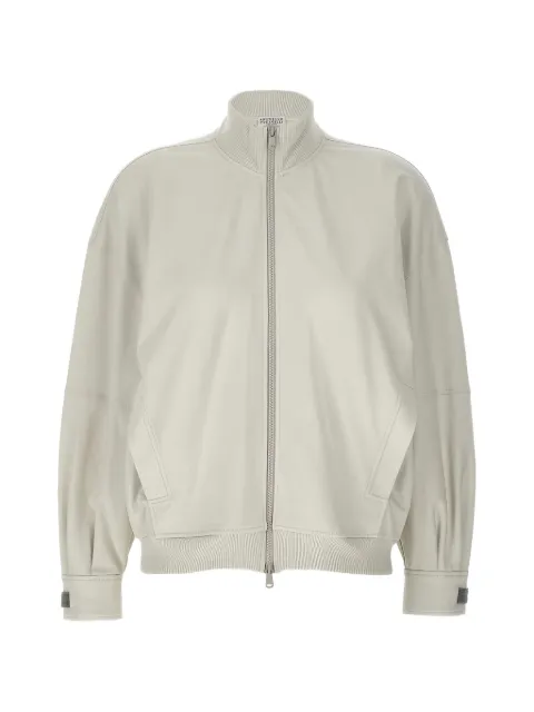 Brunello Cucinelli zip-up panelled jacket