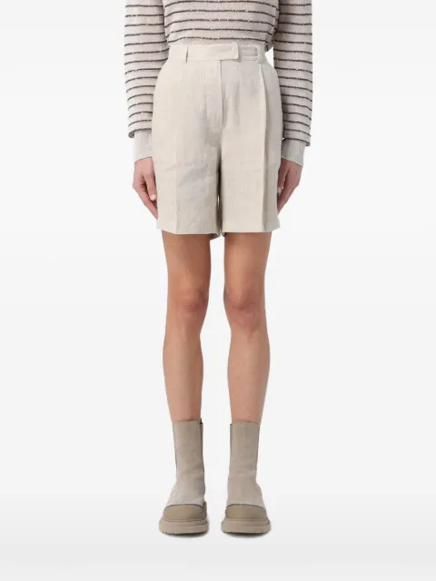 Brunello Cucinelli bermudas de vestir con pinzas