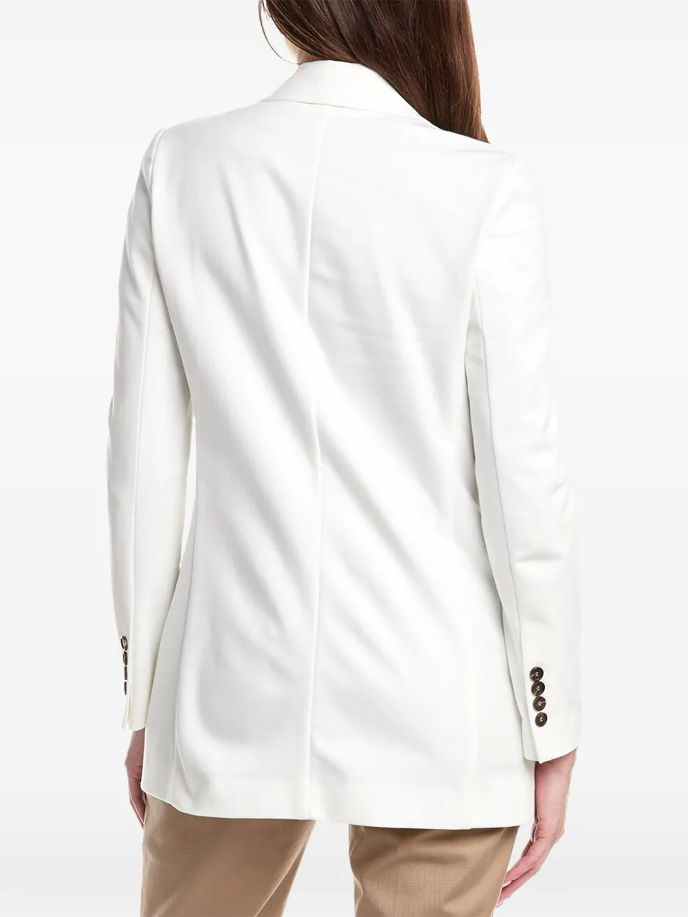  Brunello Cucinelli Tailored Single-breasted Blazer - Blanco 
