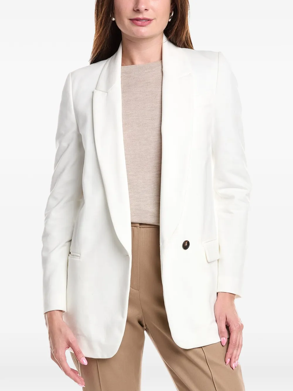 Brunello Cucinelli tailored single-breasted blazer - White