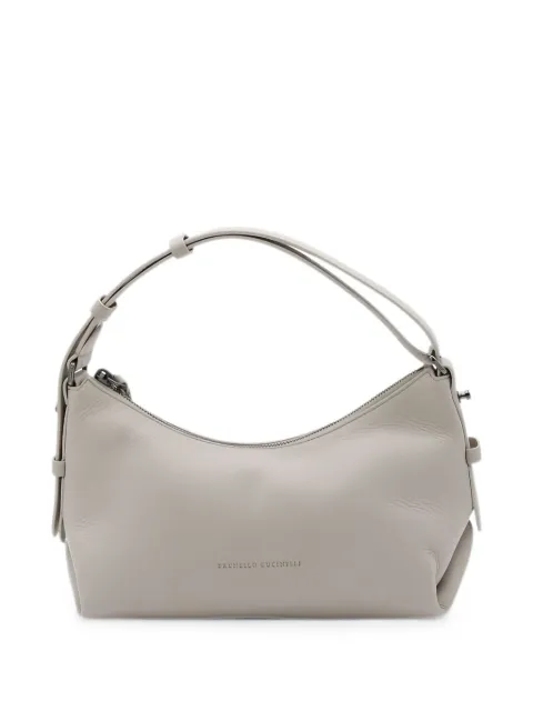Brunello Cucinelli grained leather shoulder bag
