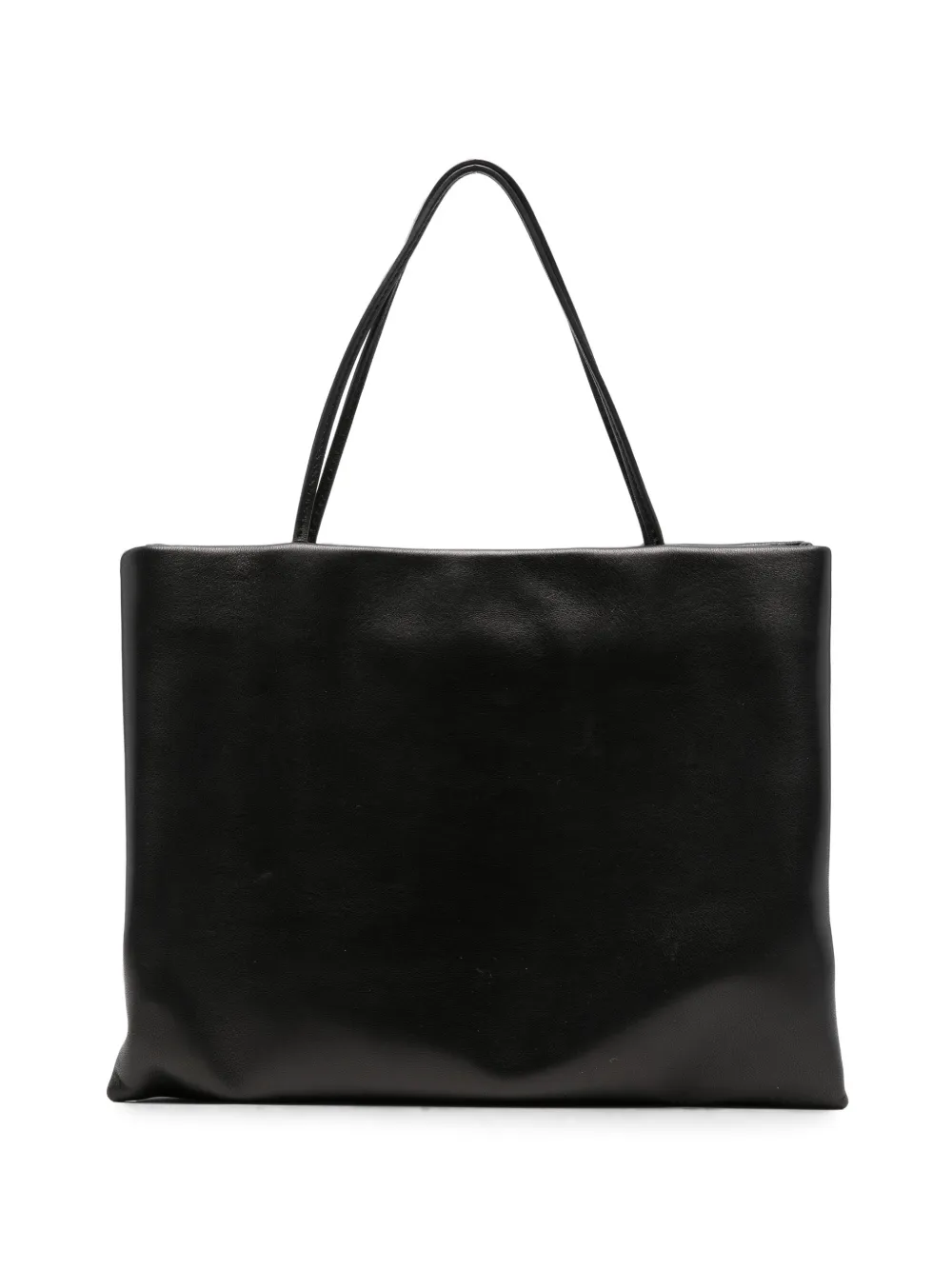 The Row large Cecily leather tote bag - Nero