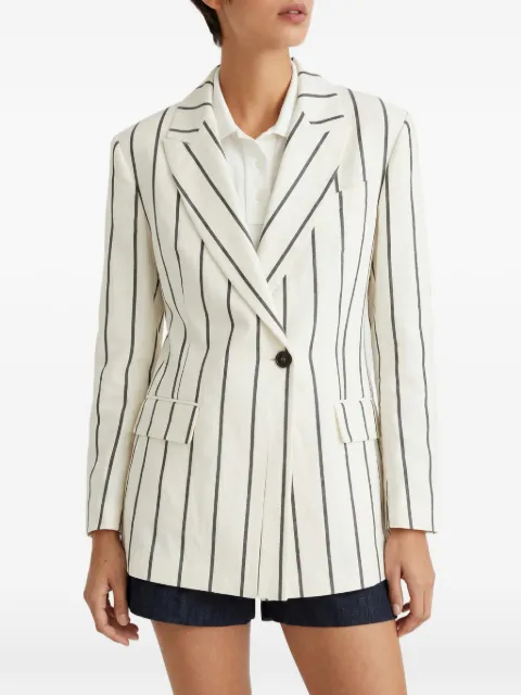 Brunello Cucinelli striped linen blazer