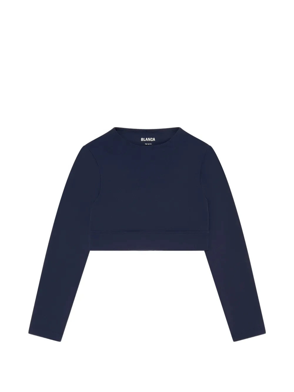 Blanca Sport Kids Cropped top met lange mouwen en legging Blauw