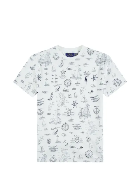 Polo Ralph Lauren playera con estampado náutico