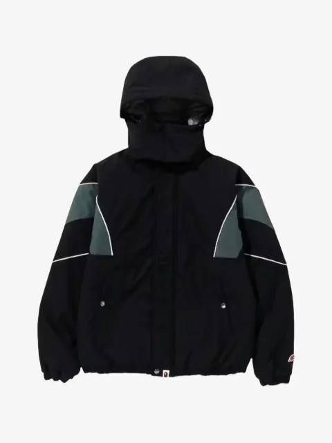 A BATHING APE® panelled high-neck jacket